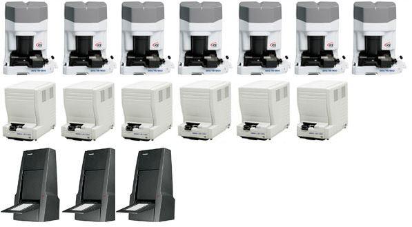 Wir digitalisieren (scannen) mit Filmscannern der Marke Noritsu.