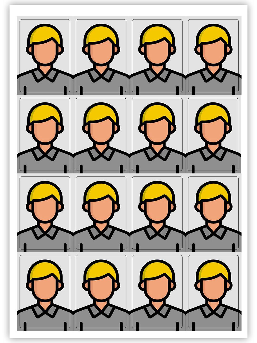 Fotsticker "Klassik" für die Schulfotografie