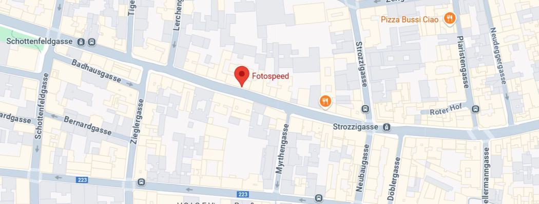 Fotospeed auf Karte anzeigen