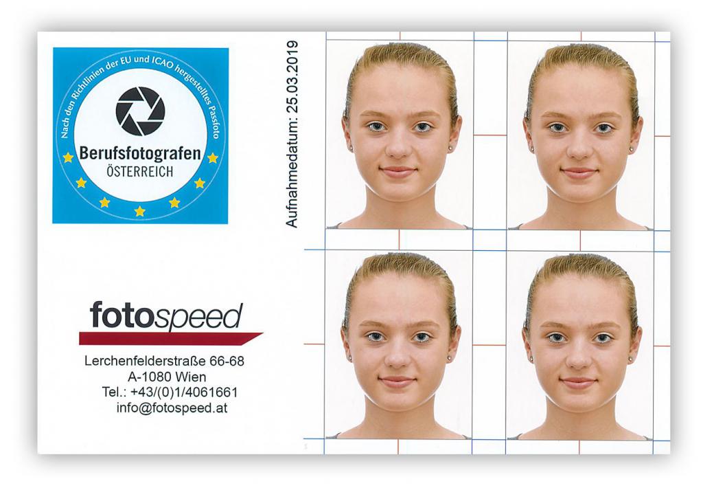 Biometrische Passfotos von Fotospeed
